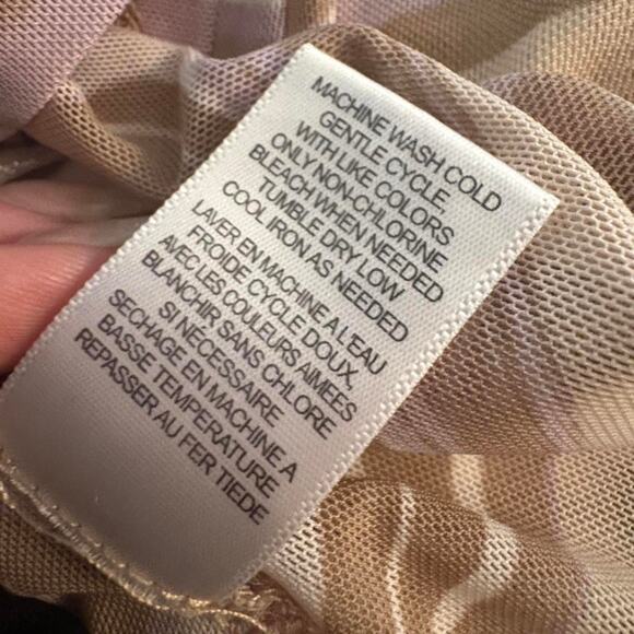 Brown swirl mesh long sleeve - Picture 5 of 5